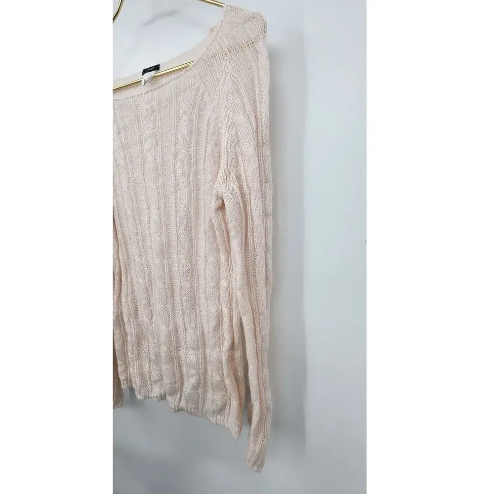J. Crew Mohair Wool Blend Long‎ Sleeve White Cream Knit Sweater Size Medium